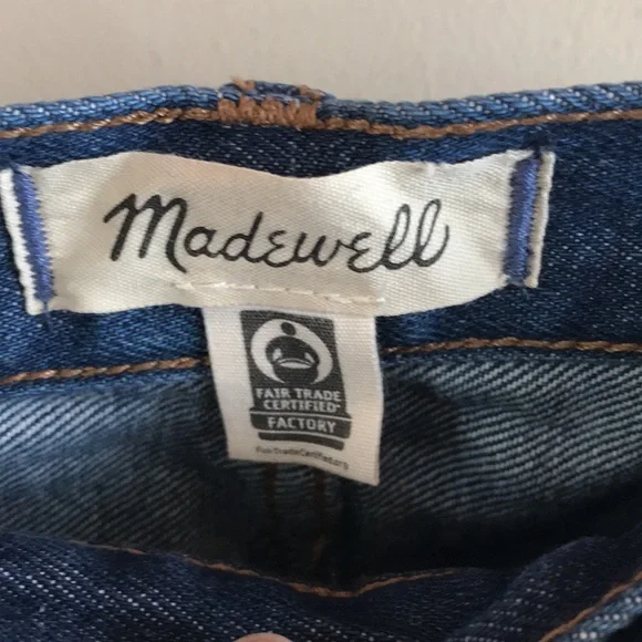 NWT Madewell sz 32 jeans Baggy straight Dark Worn Indigo Wash New unworn jeans